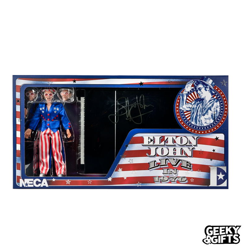 Neca Clothed Action Figure Elton John with Piano Live in ’76