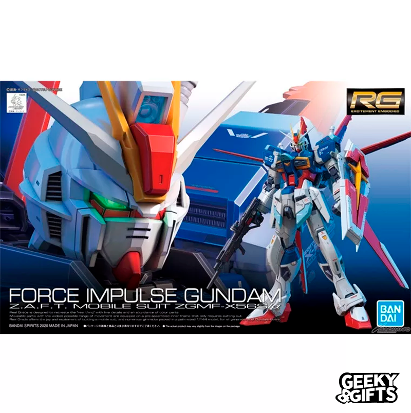 Bandai Hobby Gunpla Real Grade Model Kit: Mobile Suit Gundam SEED Destiny - Force Impulse Escala 1/144