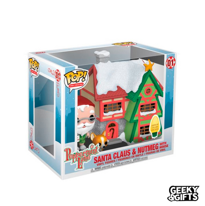 Funko Pop! Town Holiday Santa House with Santa and Nutmeg 01