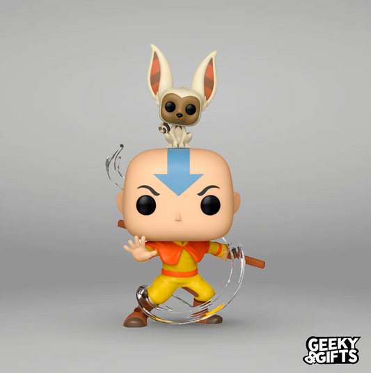 Funko Pop Animation: Avatar The Last Airbender - Aang with Momo 534