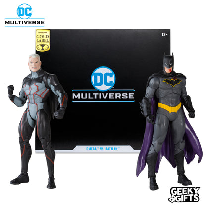 McFarlane DC Multiverse: Omega vs Batman 2 Pack Gold Label