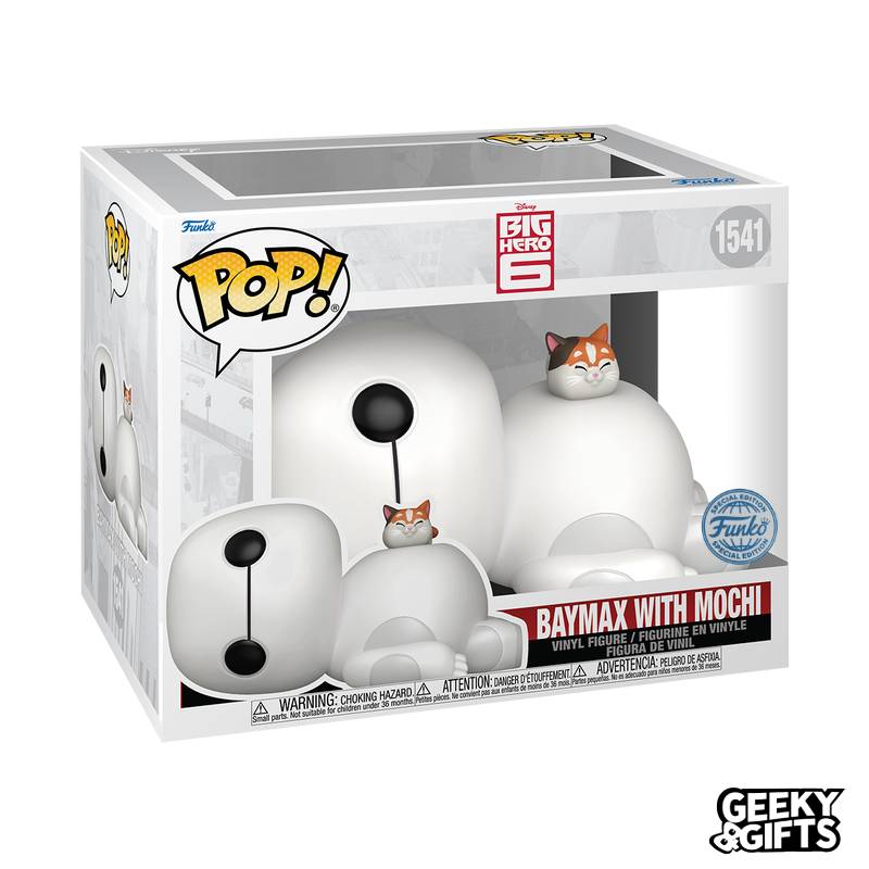 Funko Pop Super: Grandes Heroes - Baymax con Mochi 1541 Special Edition