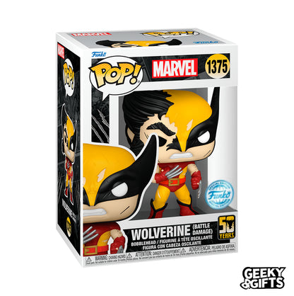 Funko Pop Marvel: Wolverine 50 Years - Wolverine Battle Damage 1375