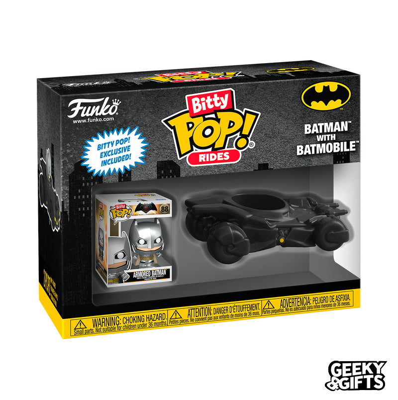 Preventa Funko Bitty Pop Rides: DC Comics - Batman con Batimobil