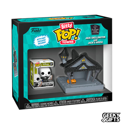 Preventa Funko Bitty Pop Town: Disney - Jack Skellington en Casa