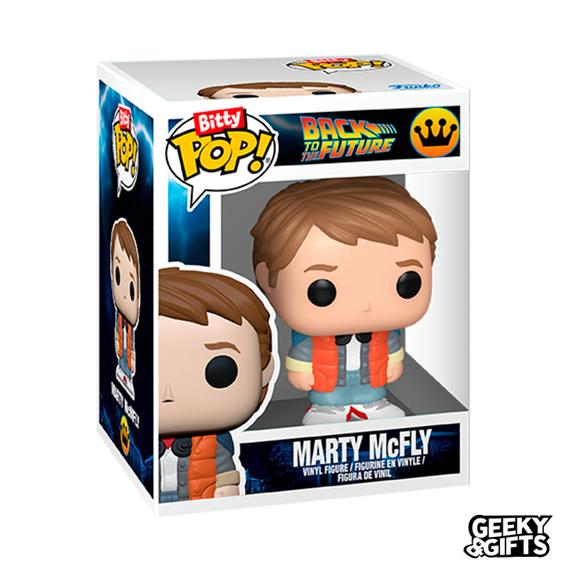 Funko Bitty Pop Rides: Volver al Futuro - Marty McFly con Delorean