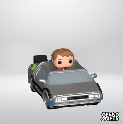 Funko Bitty Pop Rides: Volver al Futuro - Marty McFly con Delorean