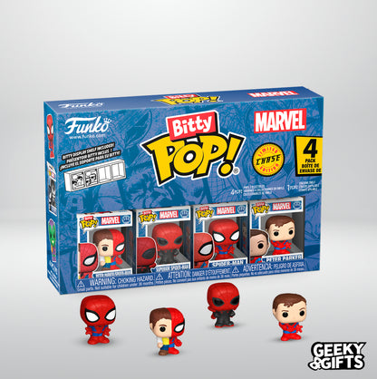 Funko Bitty Pop Marvel: SpiderMan - Peter Parker Split 4 Pack