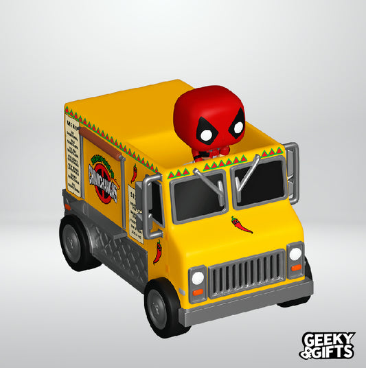 Preventa Funko Bitty Pop Rides: Marvel - Deadpool con Carro de Chimichangas