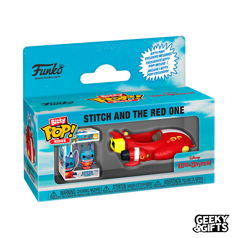Funko Bitty Pop Rides: Lilo y Stitch - Stitch con Rojo 1