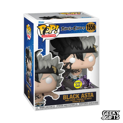 Funko Pop Animation: Black Clover - Black Asta Glow 1556 Special Edition