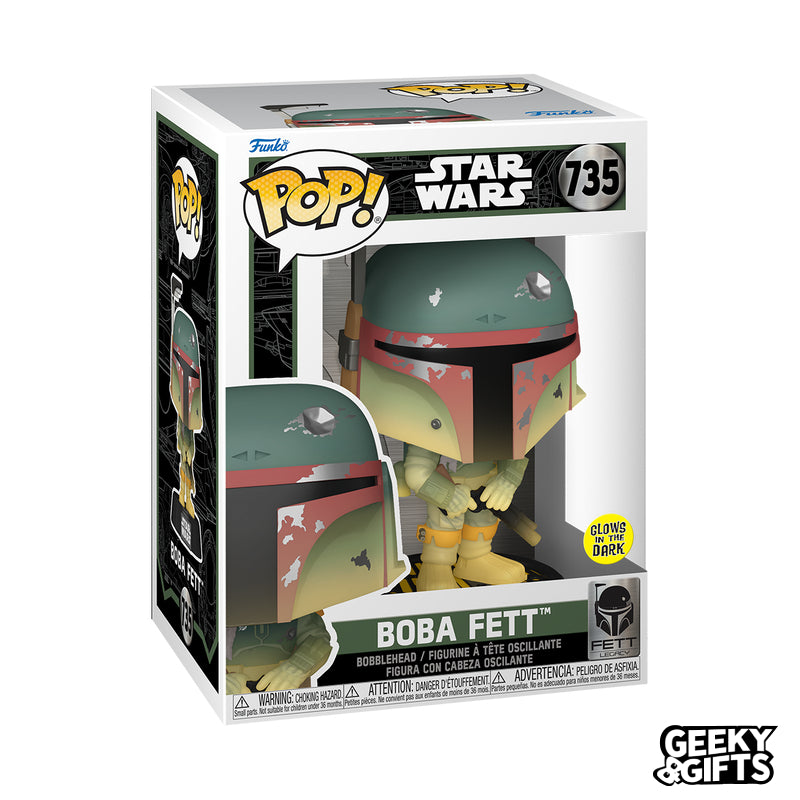 Preventa Funko Pop Star Wars: Fett Legacy - Boba Fett 735 Glow