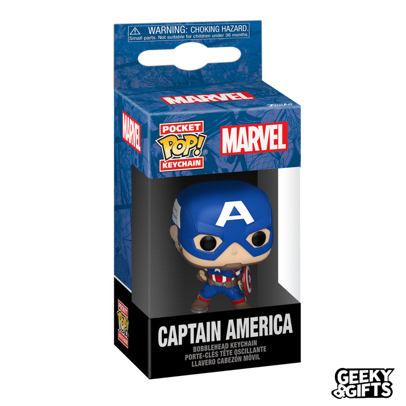 Preventa Funko Pocket Pop Keychain: Marvel New Classics - Captain America