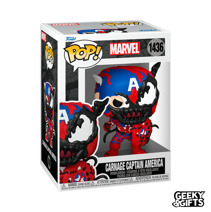 Preventa Funko Pop Marvel: Carnageized - Carnage Captain America 1436