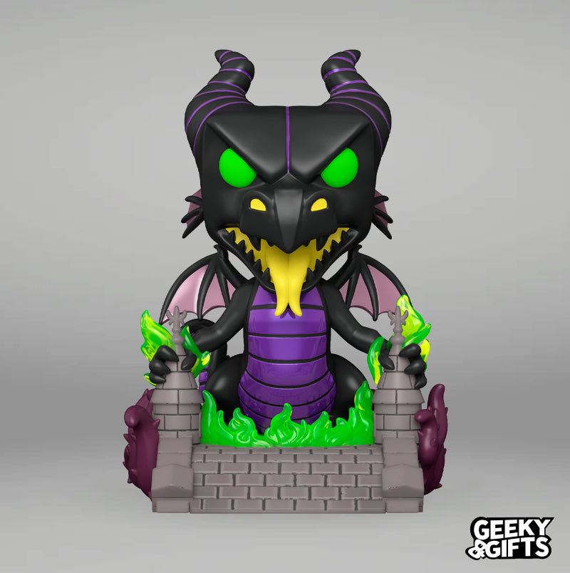 Funko Pop Deluxe: La Bella Durmiente - Malefica Dragon en el Puente 1453