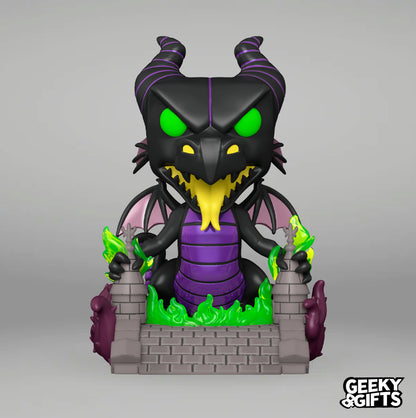 Funko Pop Deluxe: La Bella Durmiente - Malefica Dragon en el Puente 1453