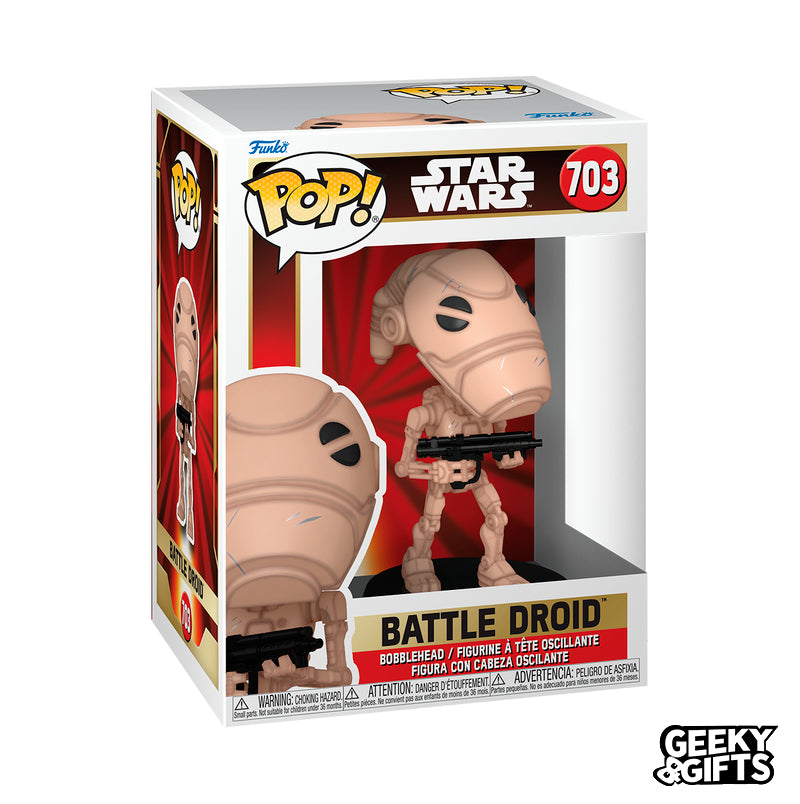 Preventa Funko Pop Star Wars: La Amenaza Fantasma - Battle Droid 703