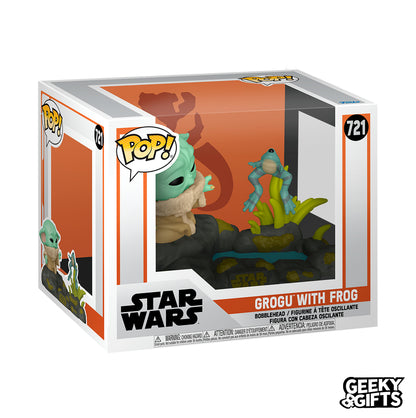 Funko Pop Deluxe: The Mandalorian - Grogu with Frog 721