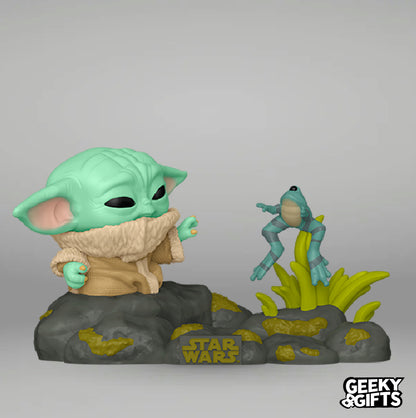 Funko Pop Deluxe: The Mandalorian - Grogu with Frog 721