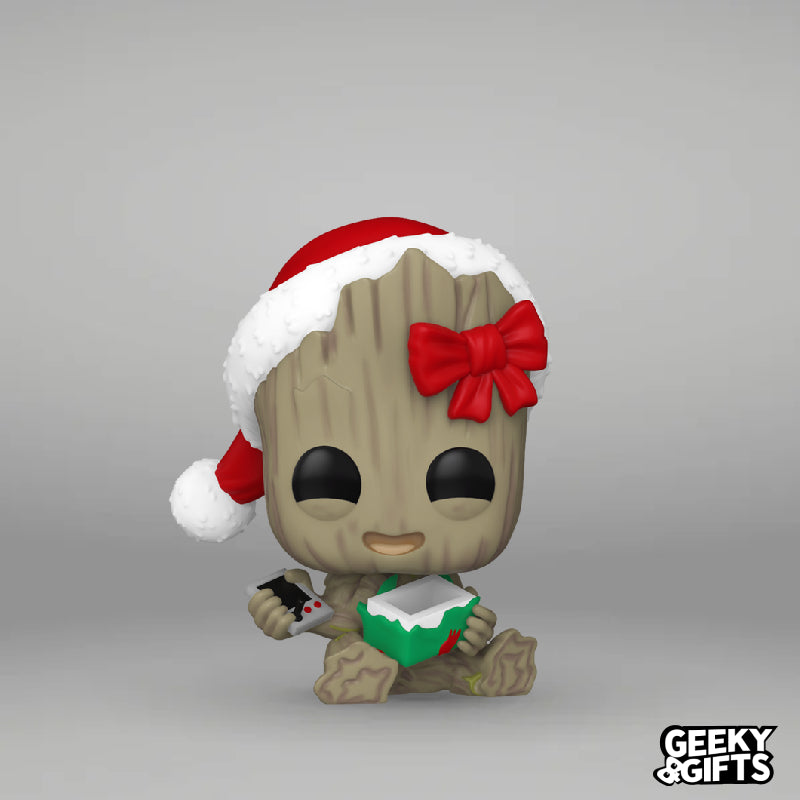 Preventa Funko Pop Marvel: Holiday - Groot con Regalo 1440