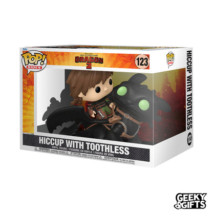 Funko Pop Rides: Como Entrenar a tu Dragon 2 - Hiccup con Chimuelo 123