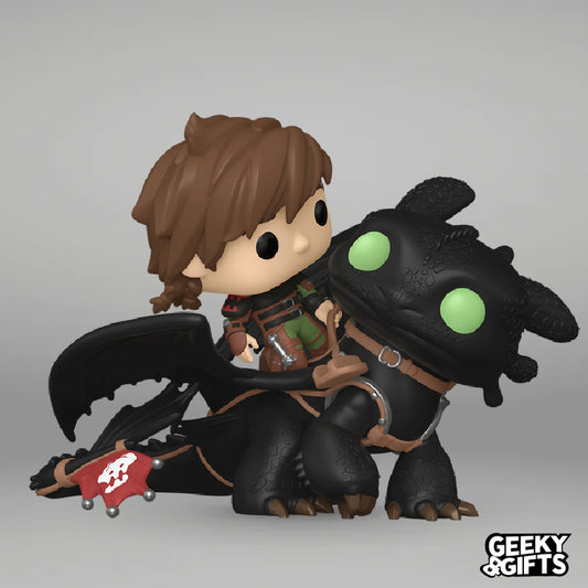 Funko Pop Rides: Como Entrenar a tu Dragon 2 - Hiccup con Chimuelo 123