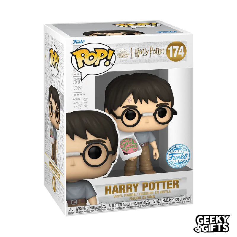 Funko Pop Movies: Harry Potter - Harry Potter con Pastel 174 Special Edition