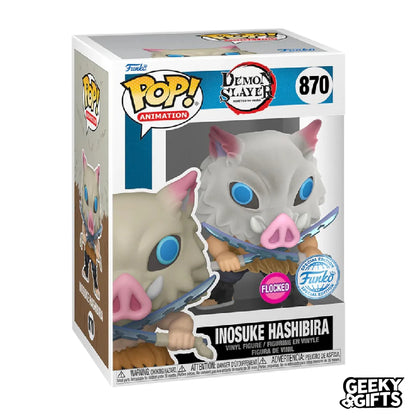 Funko Pop Animation: Demon Slayer - Inosuke Hashibira 870 Flocked