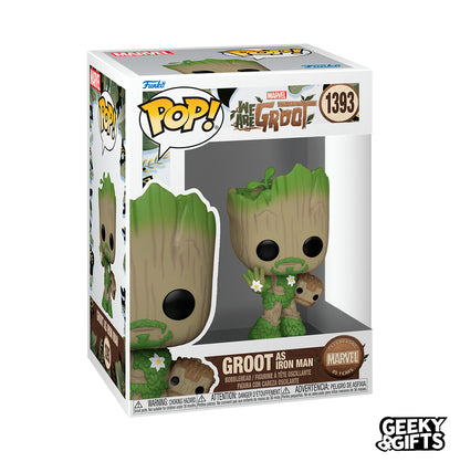 Funko Pop Marvel: We are Groot - Groot as Iron Man 1393