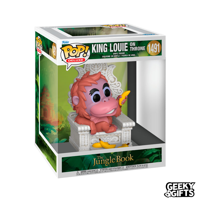 Preventa Funko Pop Deluxe: El Libro de la Selva - Rey Louie en Trono 1491