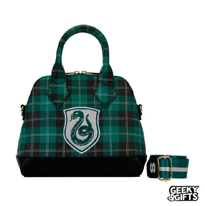 Loungefly Warner Bros: Harry Potter - Varsity Slytherin Plaid Bolso Cruzado