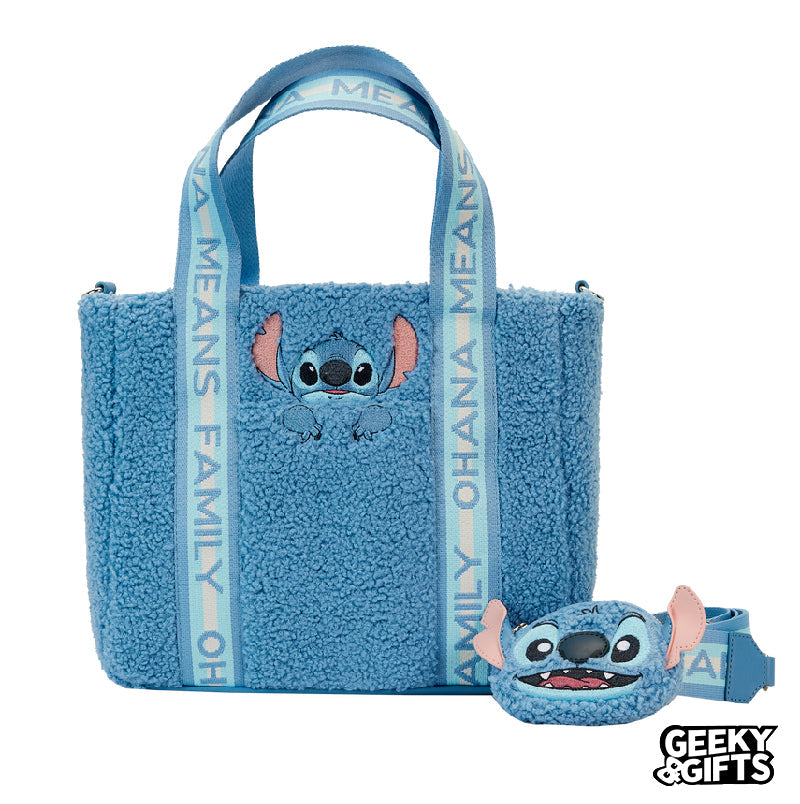 Loungefly Disney: Lilo y Stitch - Stitch Bolso y Monedero De Peluche