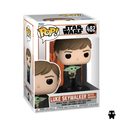 Funko Pop Star Wars: The Mandalorian - Luke Skywalker With Grogu 482