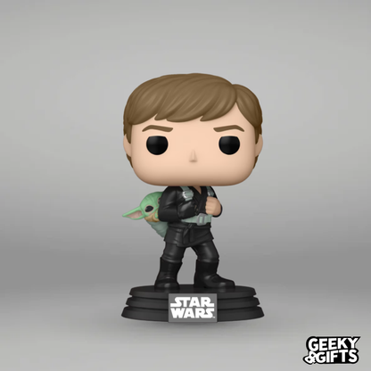 Funko Pop Star Wars: The Book Of Boba Fett - Luke Skywalker With Grogu 583