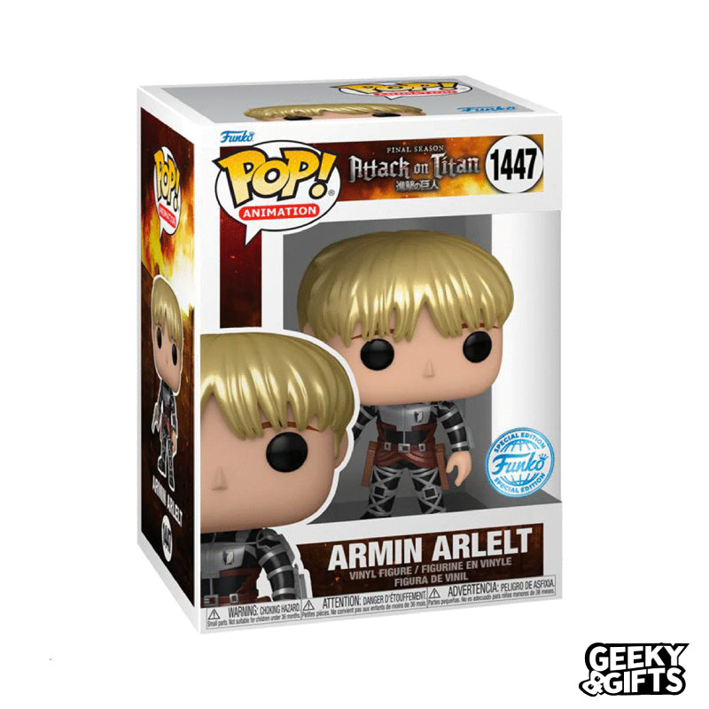 Funko pop Animation: Attack on Titan - Armin Arlelt 1447 Metallic SE