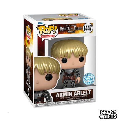 Funko pop Animation: Attack on Titan - Armin Arlelt 1447 Metallic SE