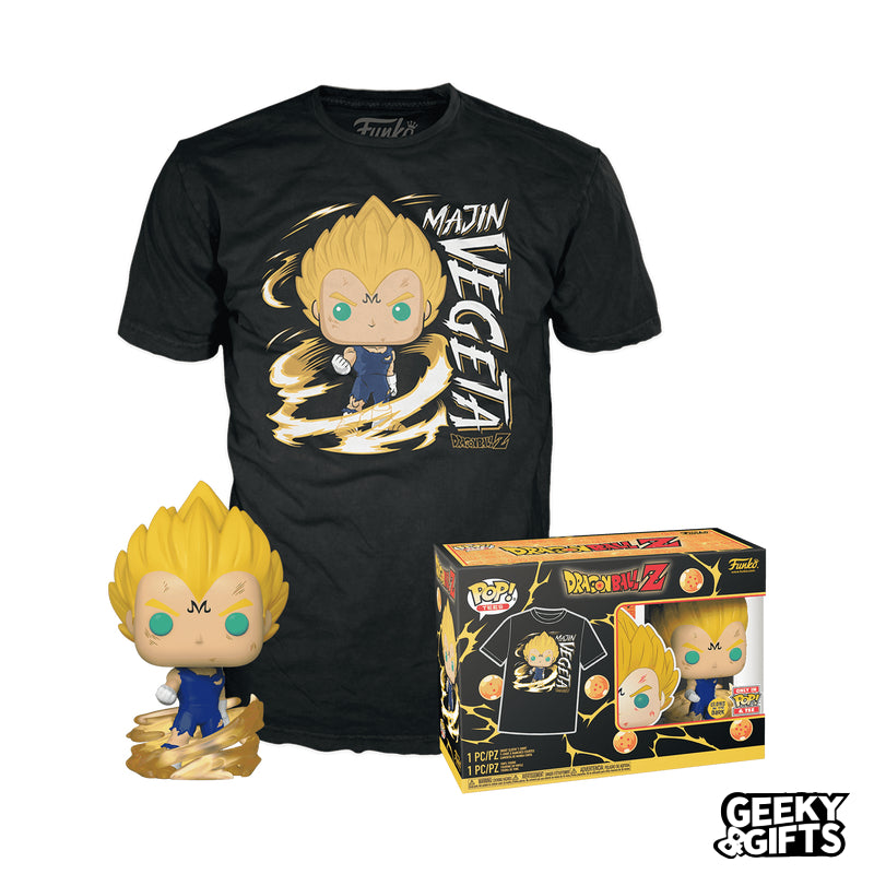 Funko Pop and Tee Dragon Ball Z Majin Vegeta Glows in the Dark