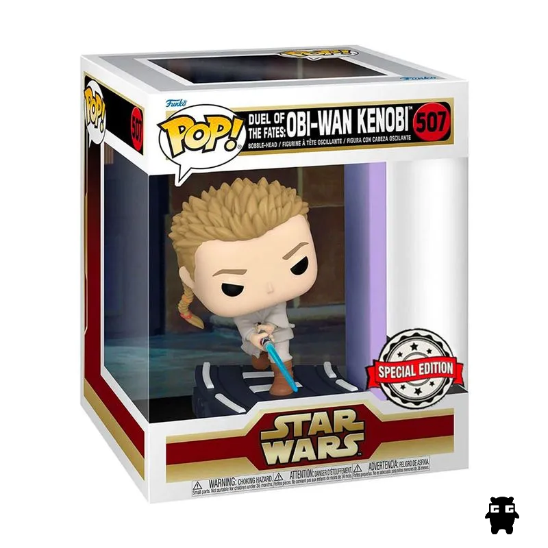 Funko Pop Star Wars Deluxe: Star Wars Episode I The Phantom Menace - Duel Of The Fates Obi Wan Kenobi 507 - Special Edition