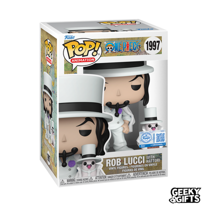 Funko Pop Animation: One Piece - Rob Lucci con Hattori Exclu 590