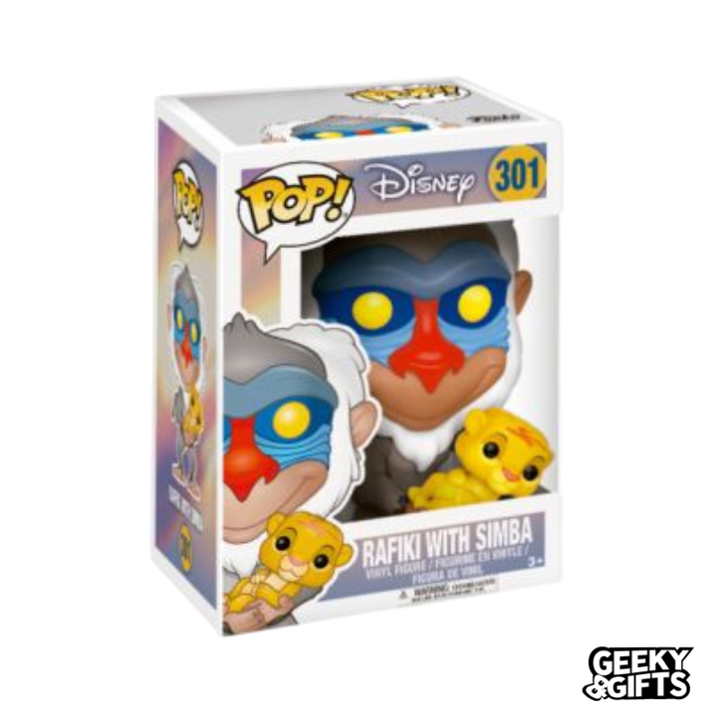 Funko Pop Disney: El rey Leon - Rafiki con Simba 301