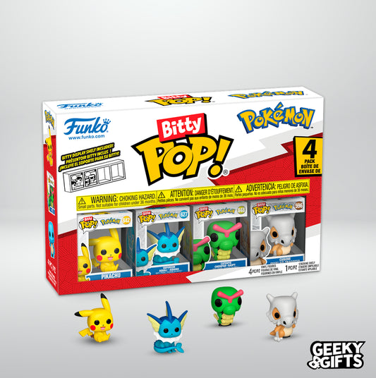 Funko Bitty Pop Games: Pokemon - Pikachu 4 Pack