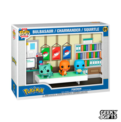 Funko Pop Deluxe Moment: Pokemon - Bulbasaur, Charmander and Squirtle