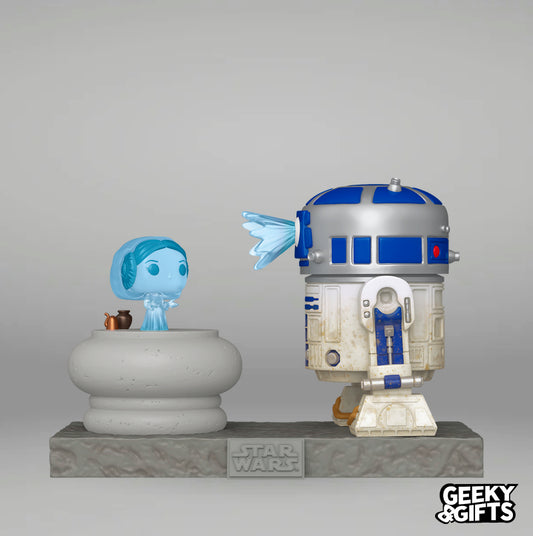 Preventa Funko Pop Deluxe: Star Wars - R2-D2 and Princess Leia Hologram 766