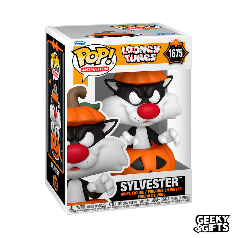 Funko Pop Animation: Looney Tunes - Silvestre con Disfraz de Calabaza 1675