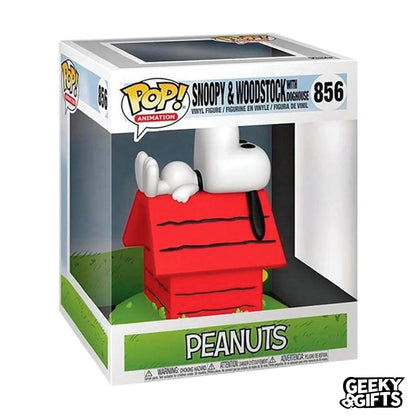 Funko Pop Deluxe: Peanuts - Snoopy & Woodstock with Doghouse 856