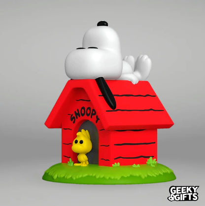Funko Pop Deluxe: Peanuts - Snoopy & Woodstock with Doghouse 856