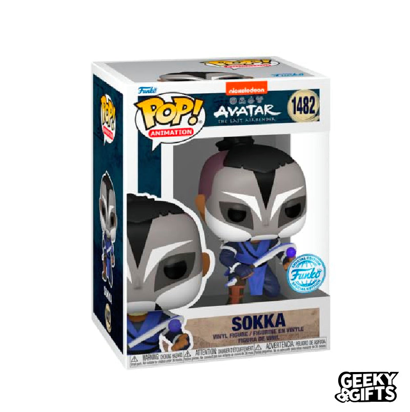 Funko Pop Animation: Avatar The Last Airbender - Sokka with Warrior Mask 1482