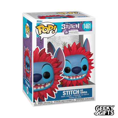 Funko Pop Disney: Stitch in Costume - Stitch como Simba 1461