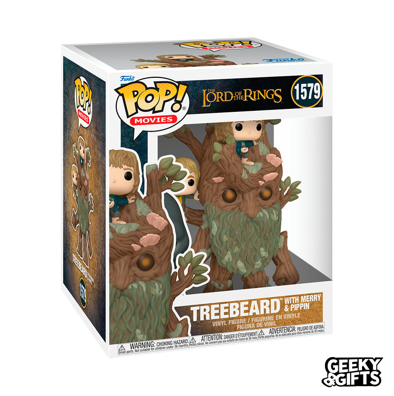 Funko Pop Super: The Lord of The Rings - Treebeard with Merry and Pippin 1579