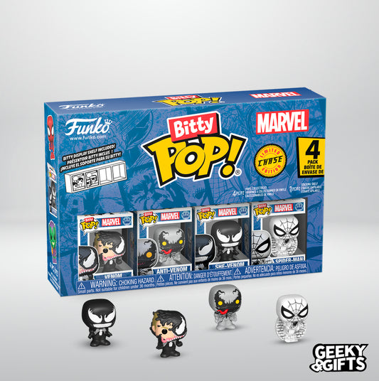 Funko Bitty Pop Marvel: SpiderMan - Venom 4 Pack